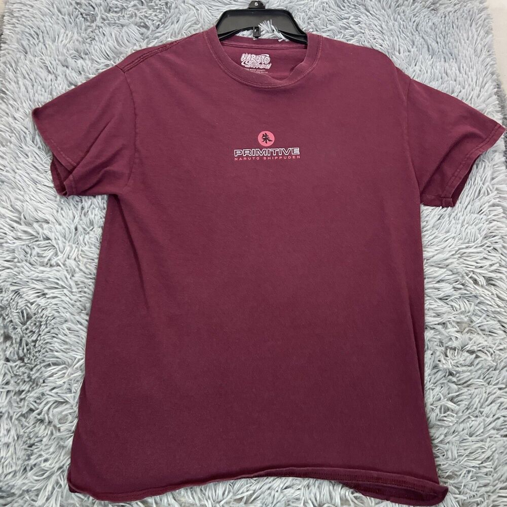 Primitive Apparel Adult Shirt Medium Red Black Itachi Uchiha Pullover Tee Mens